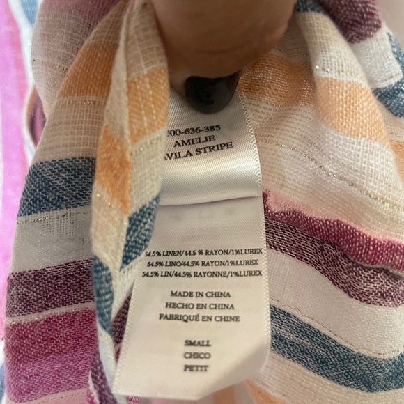 Rails Amelie Button Down in Avila Stripe small, great condition - Picture 6 of 9